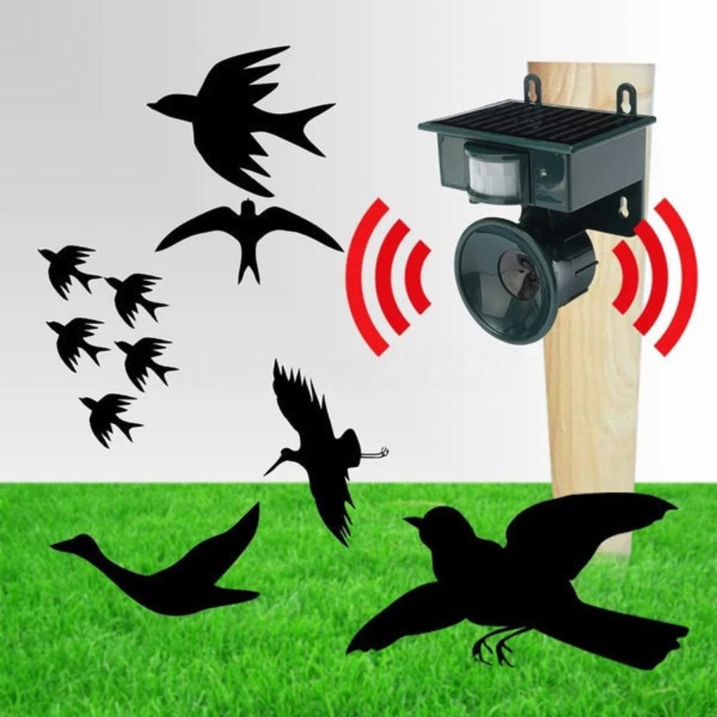 Solar Powered Motion Activated Ultrasonic Bird Deterrent with Adjustable Frequency - Image 9