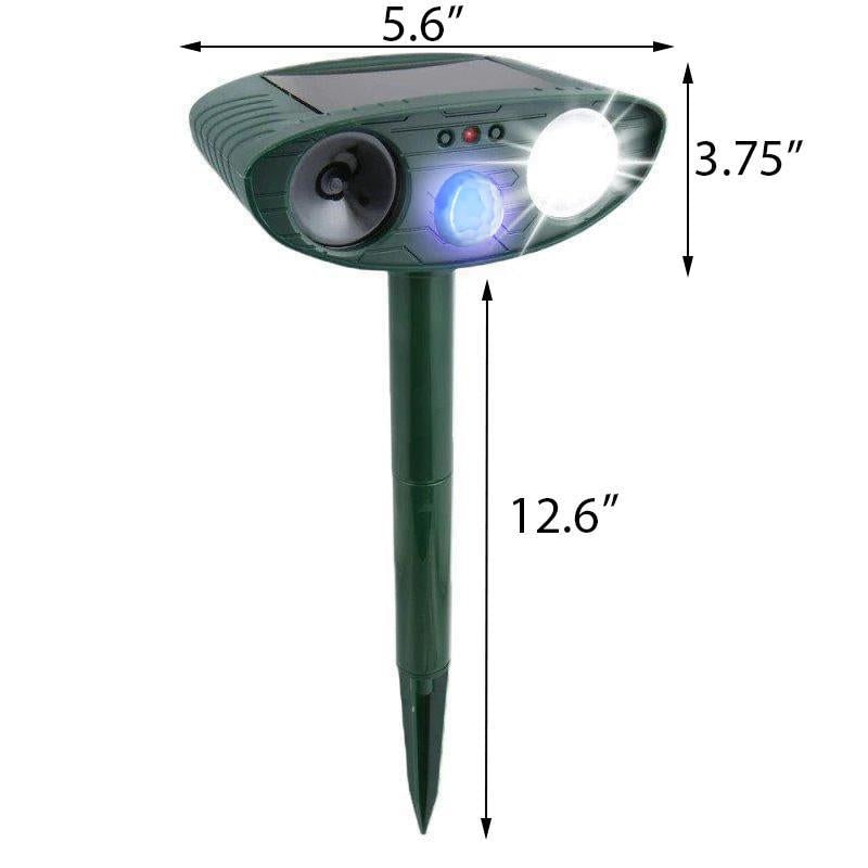 Solar Powered Ultrasonic Pest Repeller with LED Light and Motion Sensor for Garden - Image 18
