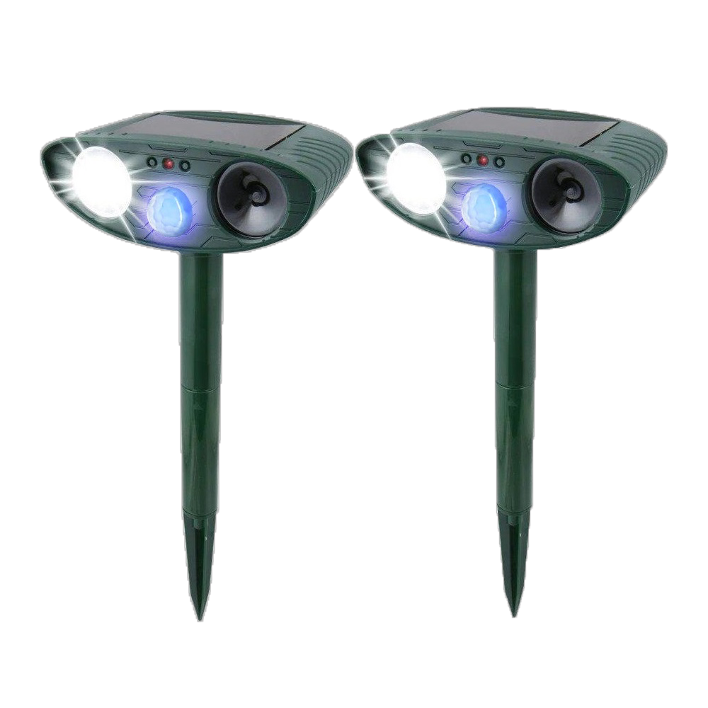 Solar Powered Ultrasonic Pest Repeller with LED Light and Motion Sensor for Garden - Image 19