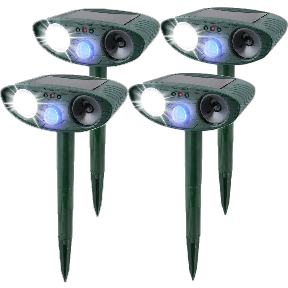 Solar Powered Ultrasonic Pest Repeller with LED Light and Motion Sensor for Garden - Image 20