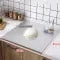 Stainless Steel Cutting Board with Spill Guard and Rounded Corners Dishwasher Safe - Image 6