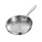 Stainless Steel Frying Pan with Titanium Hammered Interior and Glass Lid for Induction - Image 6