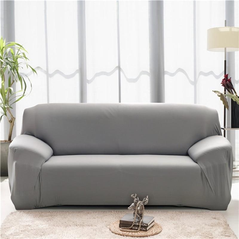Stretch Sofa Cover with Elastic Slipcover Design and Wrinkle-Resistant Knit Fabric - Image 1
