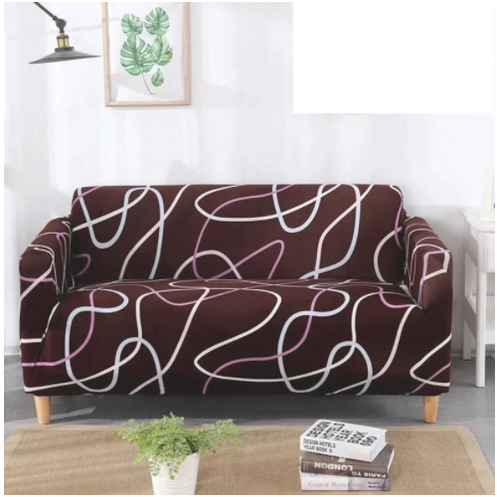Stretch Sofa Cover with Fitted Slipcover Design and Matching Cushion - Image 10