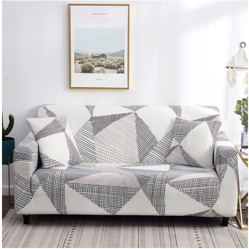 Stretch Sofa Cover with Fitted Slipcover Design and Matching Cushion - Image 11