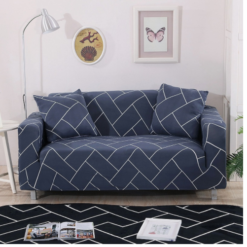 Stretch Sofa Cover with Fitted Slipcover Design and Matching Cushion - Image 12