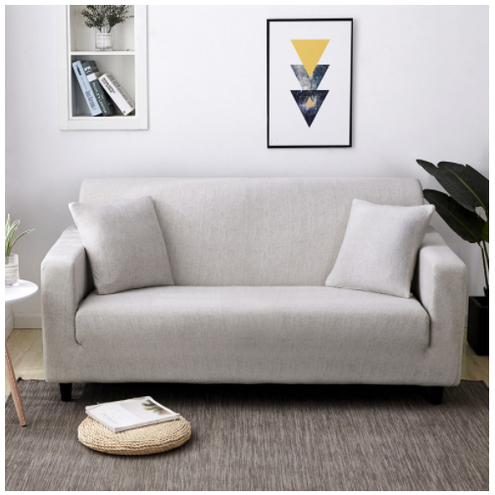 Stretch Sofa Cover with Fitted Slipcover Design and Matching Cushion - Image 13