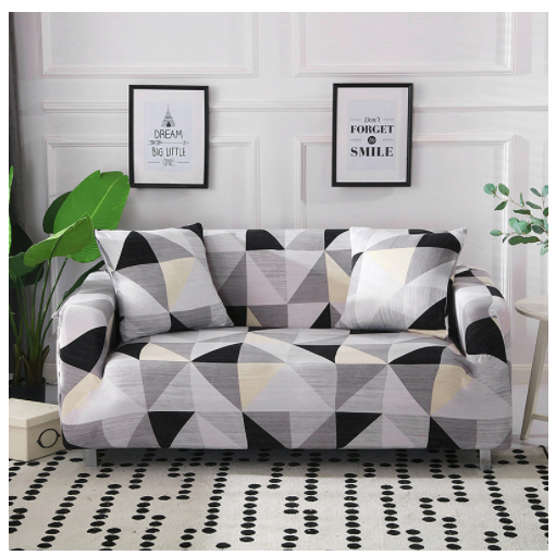 Stretch Sofa Cover with Fitted Slipcover Design and Matching Cushion - Image 14
