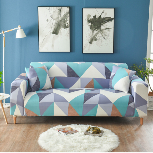 Stretch Sofa Cover with Fitted Slipcover Design and Matching Cushion - Image 3