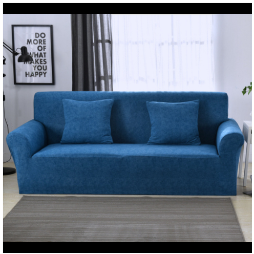 Stretch Sofa Cover with Fitted Slipcover Design and Matching Cushion - Image 5