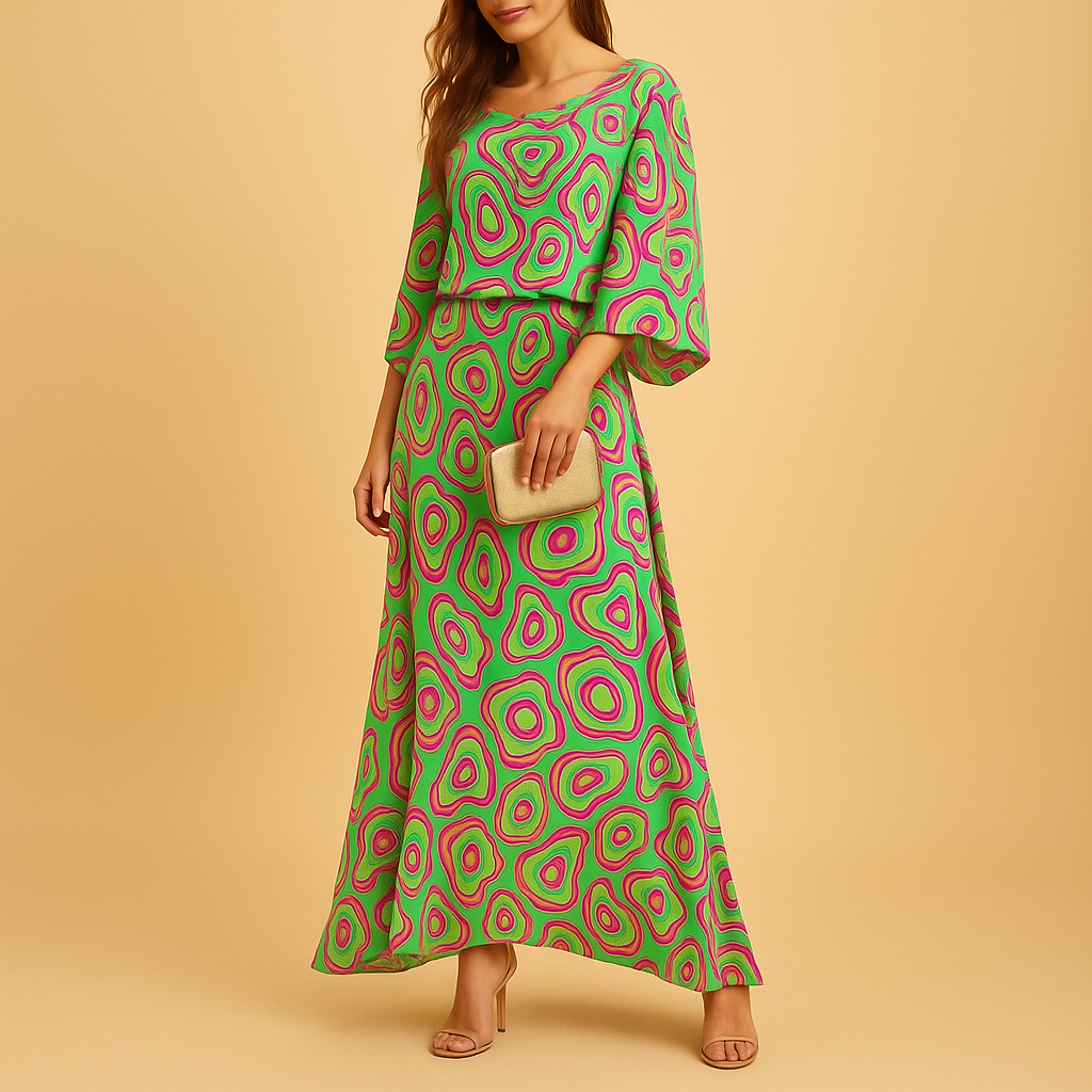 Stylish summer dress for women with an elegant eye-catching design and flattering fit, perfect for brunches, garden parties, and summer evenings.