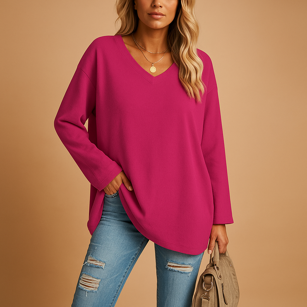 Women’s lightweight summer top with round neckline and short sleeves in various colors, ideal for warm days and casual summer looks.