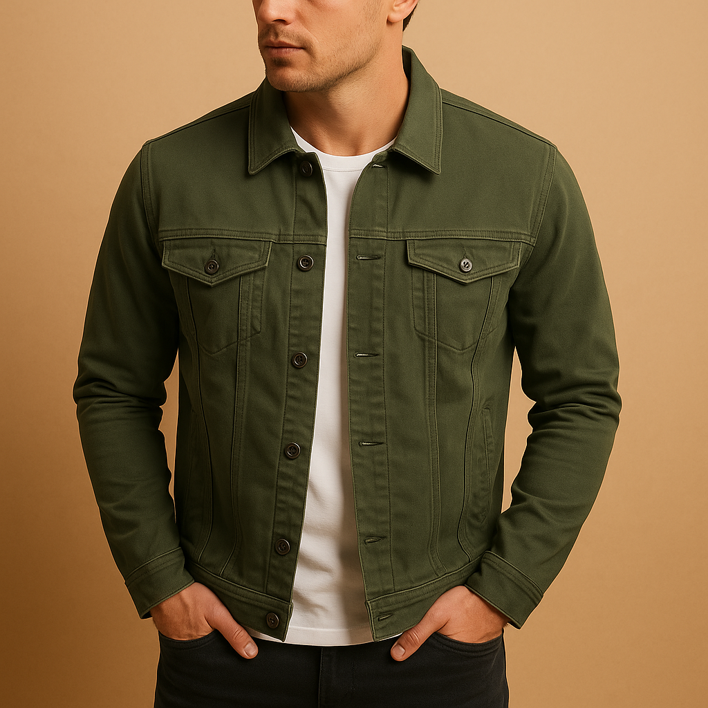 Tailored cotton button-up shirt for men with a classic collar and comfortable fit, ideal for work outfits, casual wear, and everyday styling.