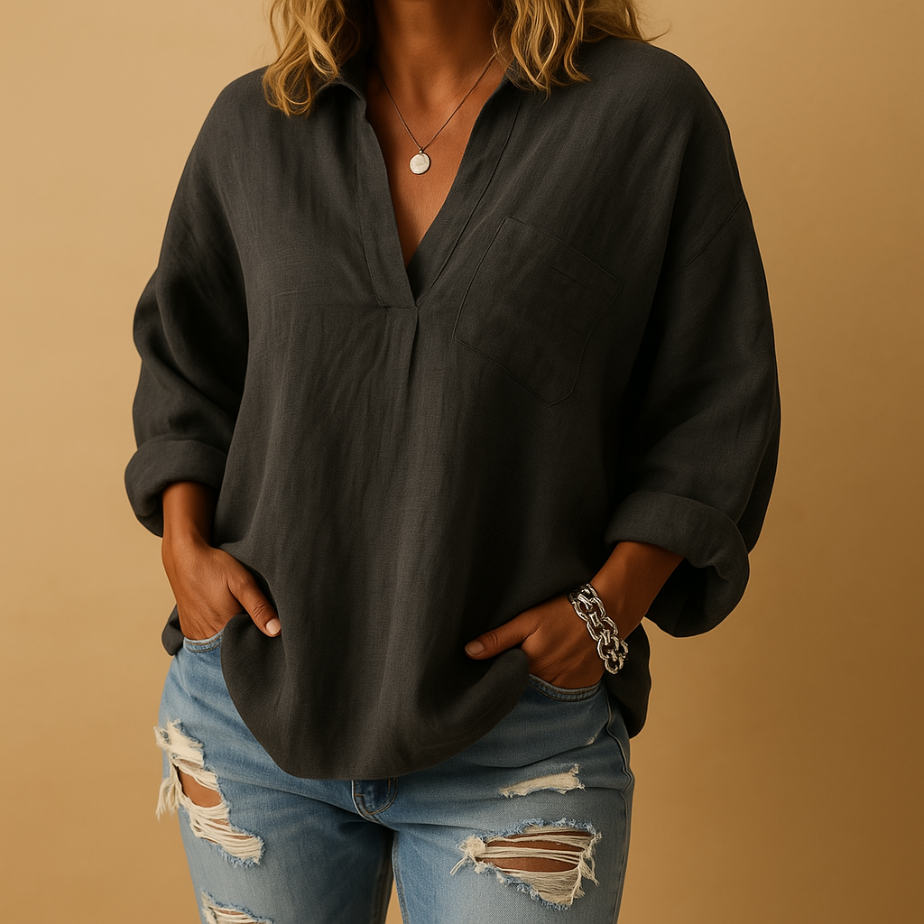 Women’s timeless blouse with a flattering fit and classic design, ideal for work, brunch, and everyday outfits.