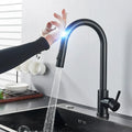 Touch Kitchen Water Faucet with Pull-Out Sprayer and Single Handle Lever - Image 1