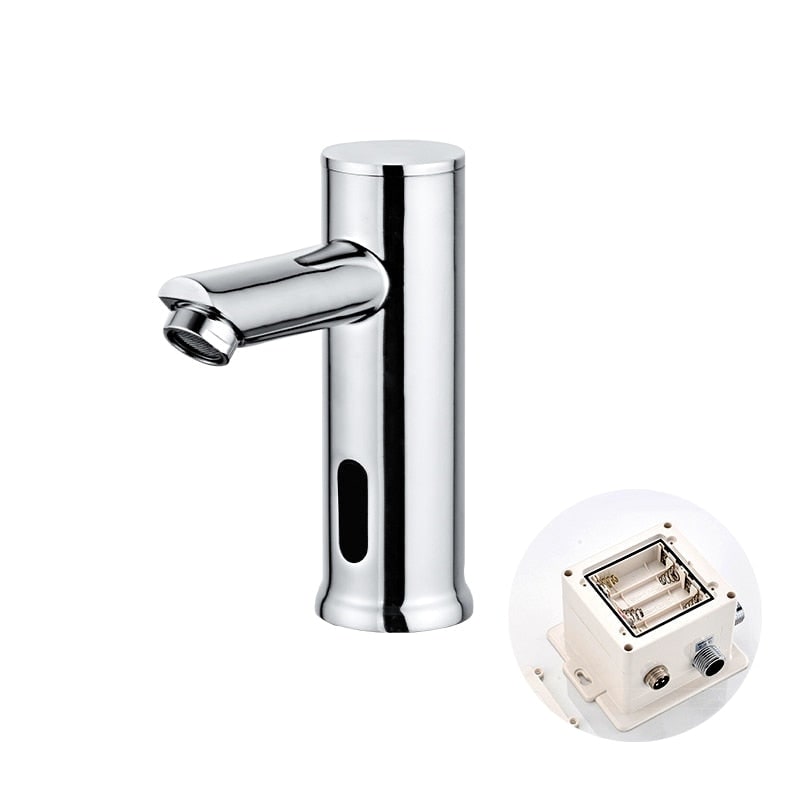 Touchless Bathroom Faucet with Motion Sensor and Single Hole Deck Mount - Image 10