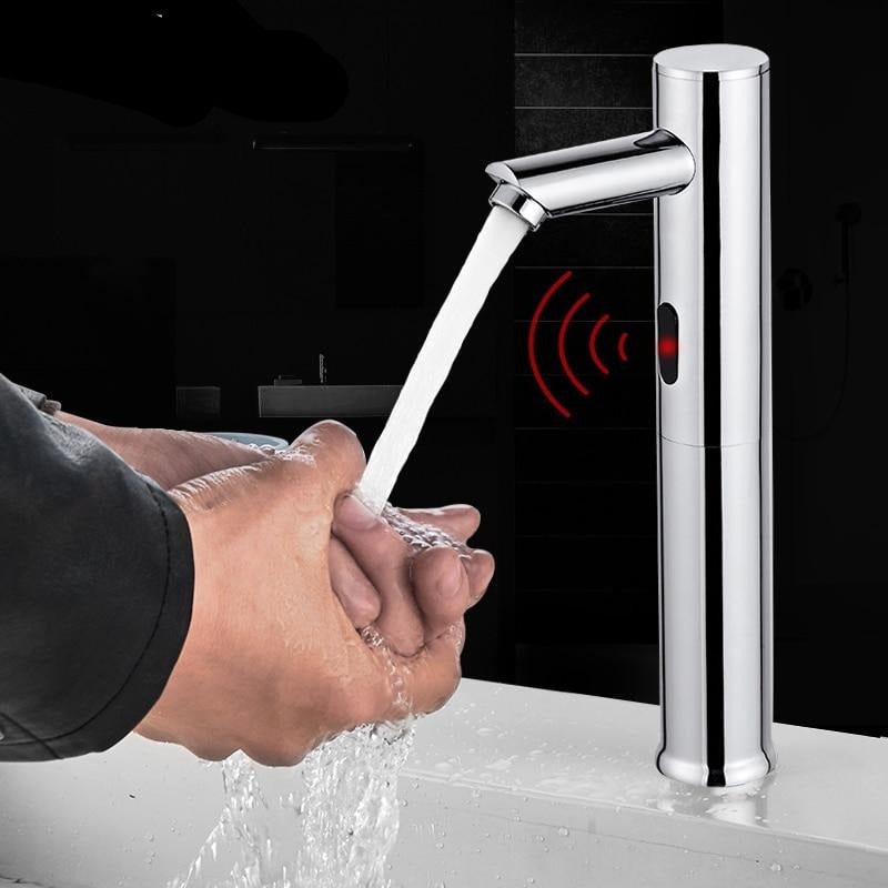Touchless Bathroom Faucet with Motion Sensor and Single Hole Deck Mount - Image 2