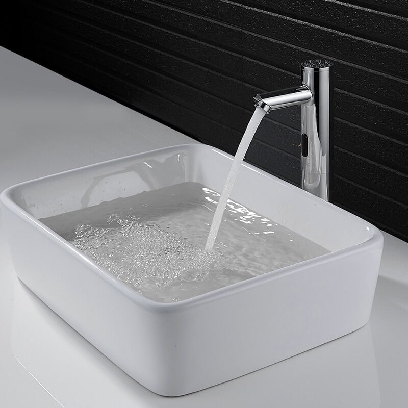Touchless Bathroom Faucet with Motion Sensor and Single Hole Deck Mount - Image 3