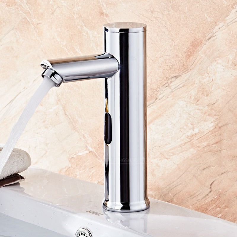 Touchless Bathroom Faucet with Motion Sensor and Single Hole Deck Mount - Image 5