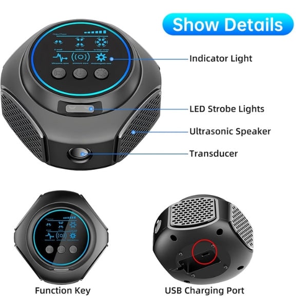 Ultrasonic Mouse Repellent with Plug-In Design and Digital Display - Image 14