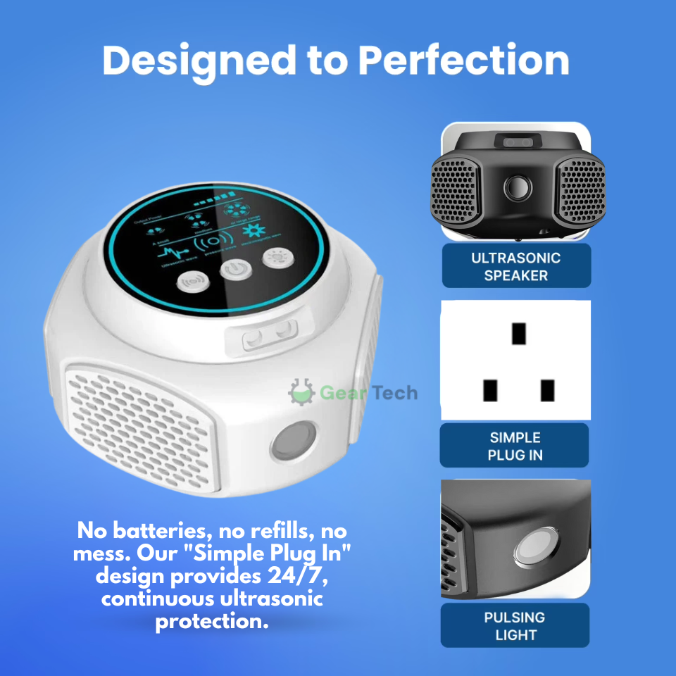 Ultrasonic Mouse Repellent with Plug-In Design and Digital Display - Image 3