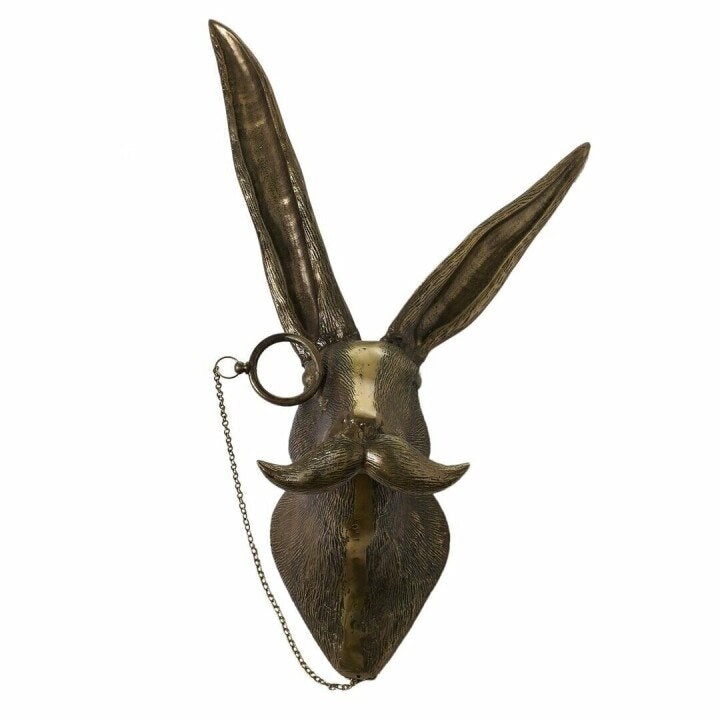 Wall Art Animal Head Sculpture with Textured Details and Antique Gold Finish - Image 16