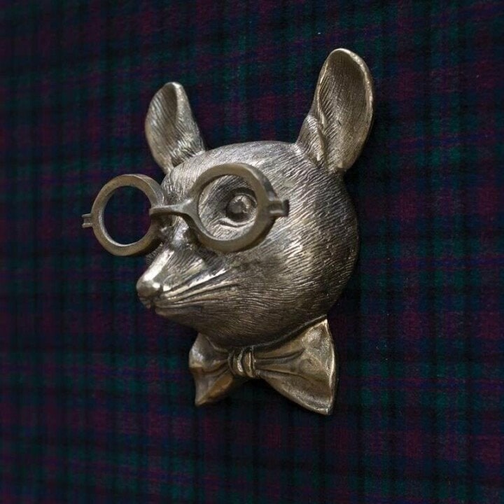 Wall Art Animal Head Sculpture with Textured Details and Antique Gold Finish - Image 8