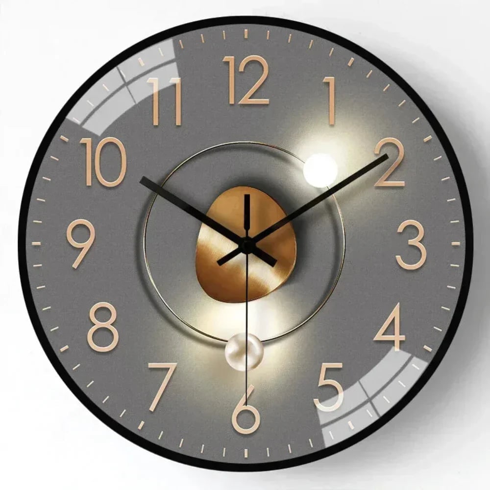 Wall Clock with Silent Mechanism and Minimalist Glass Design - Image 10