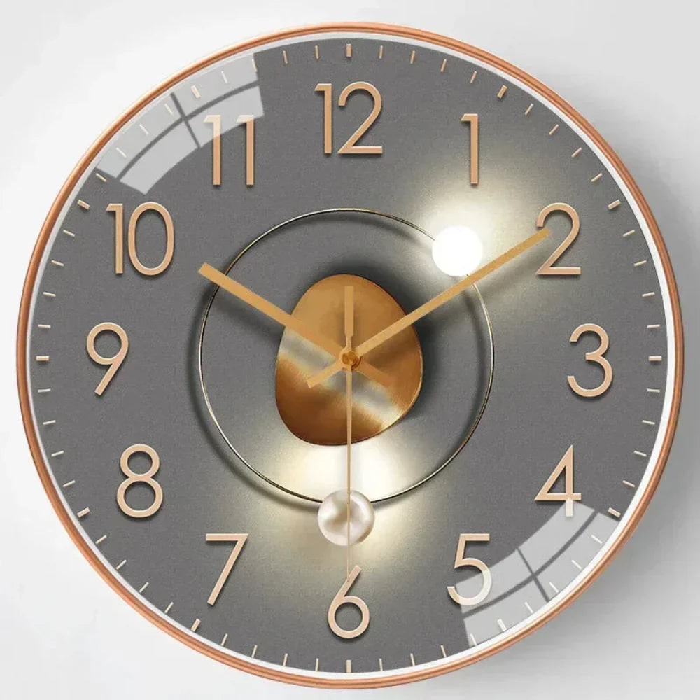 Wall Clock with Silent Mechanism and Minimalist Glass Design - Image 11