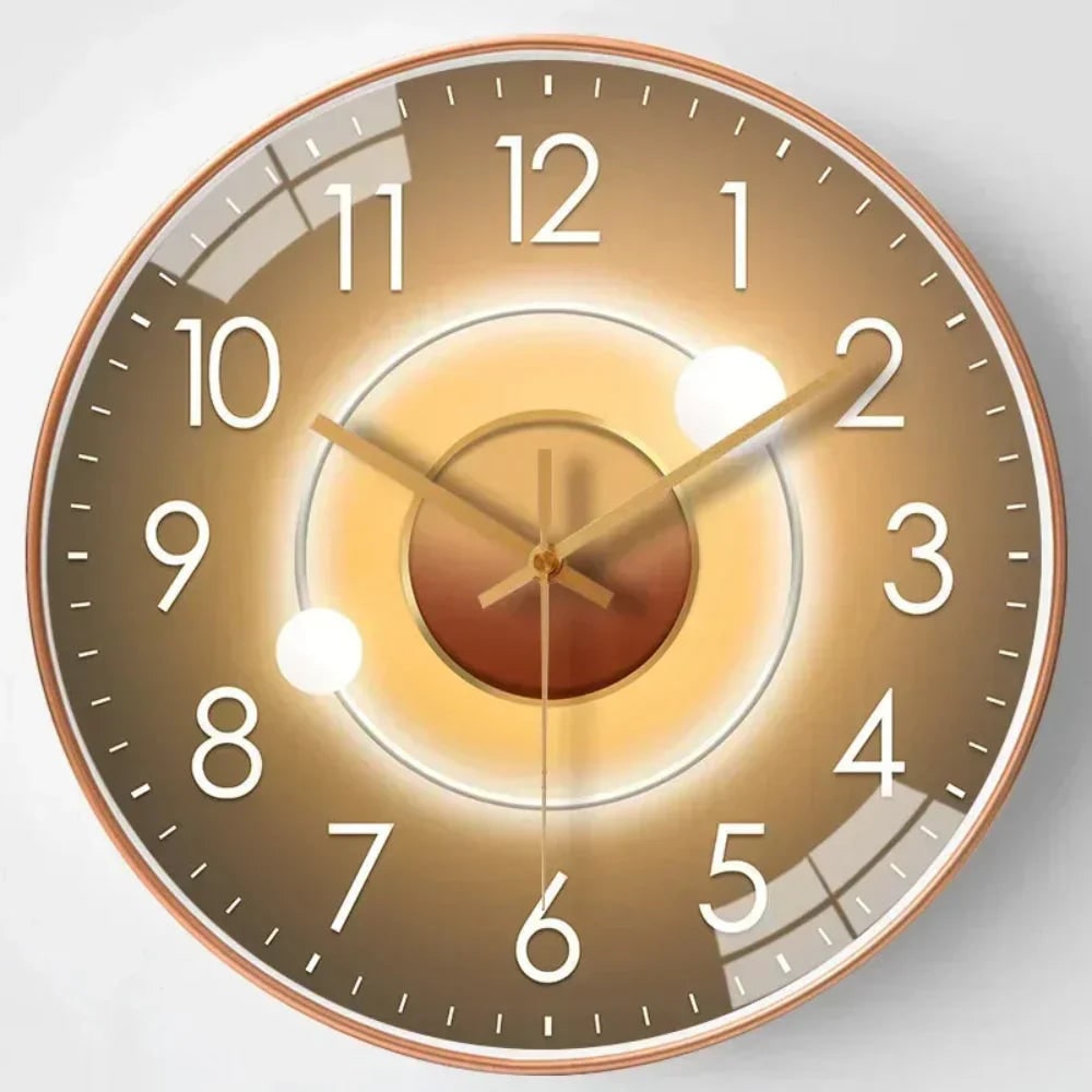 Wall Clock with Silent Mechanism and Minimalist Glass Design - Image 6