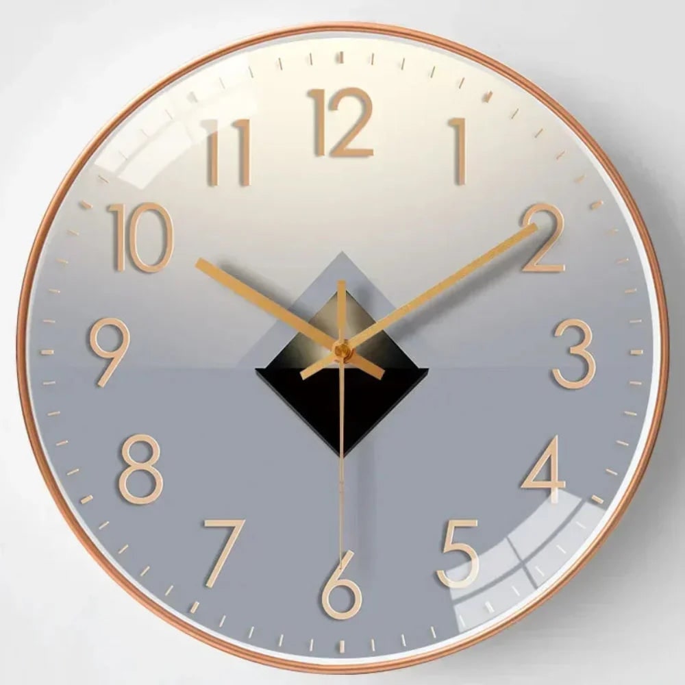 Wall Clock with Silent Mechanism and Minimalist Glass Design - Image 7