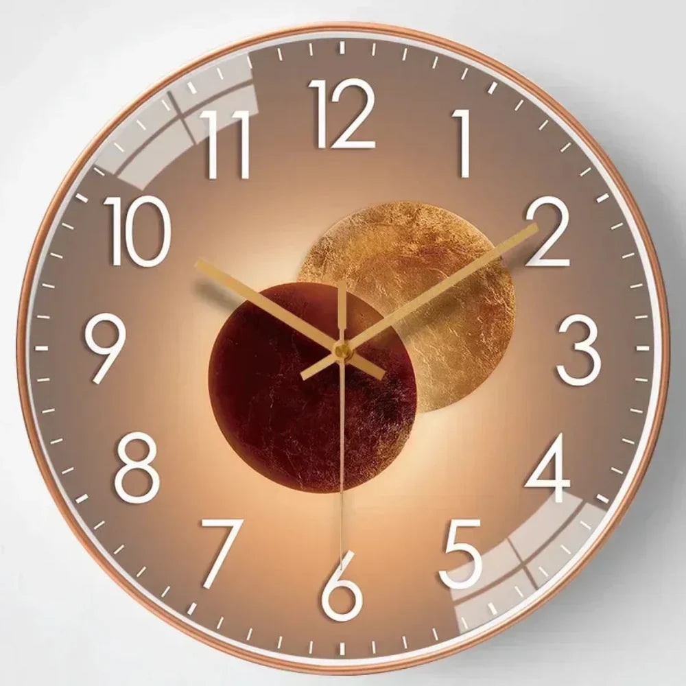 Wall Clock with Silent Mechanism and Minimalist Glass Design - Image 8