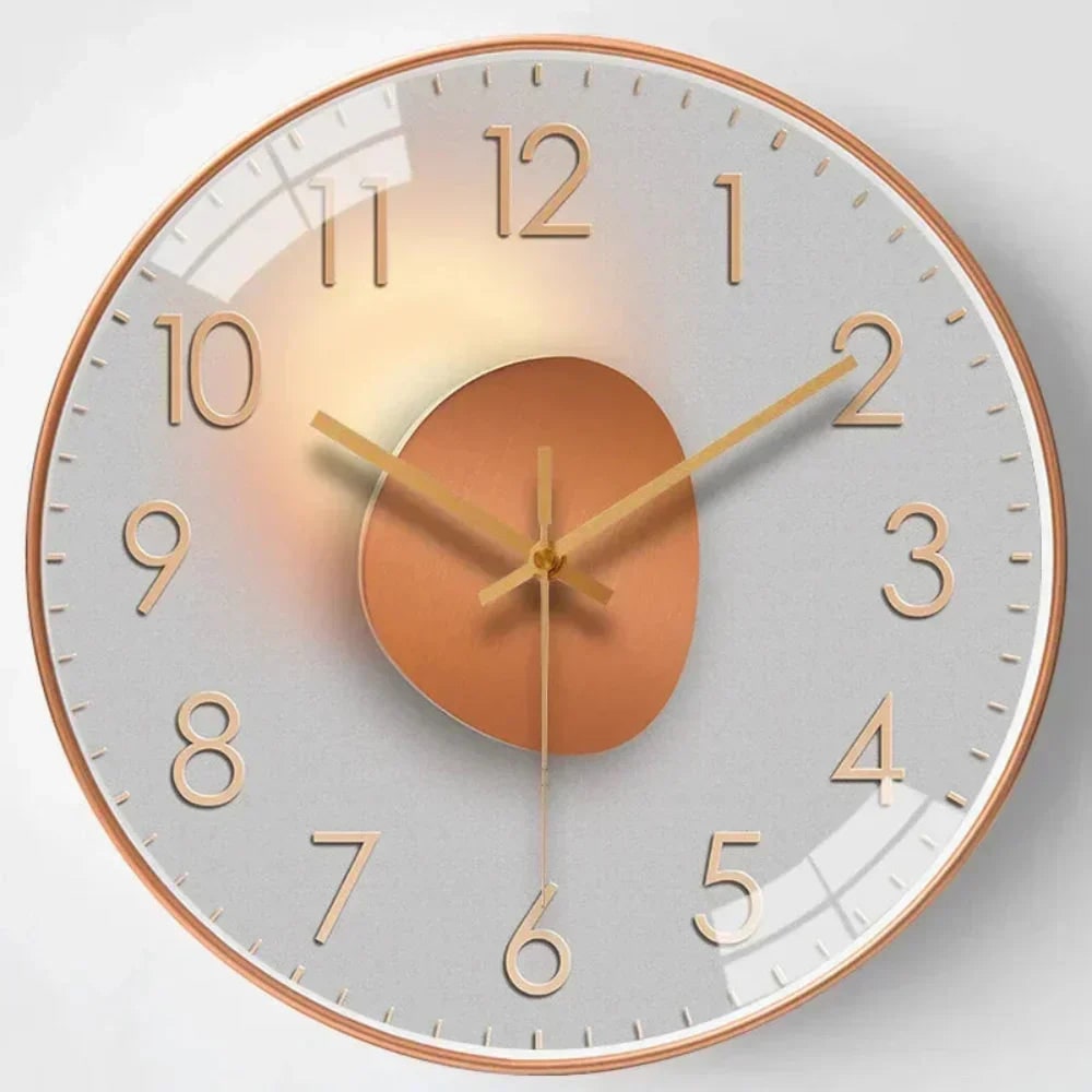 Wall Clock with Silent Mechanism and Minimalist Glass Design - Image 9