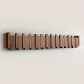 Wall Coat Rack with Foldable Hooks and Piano Key Design - Image 1