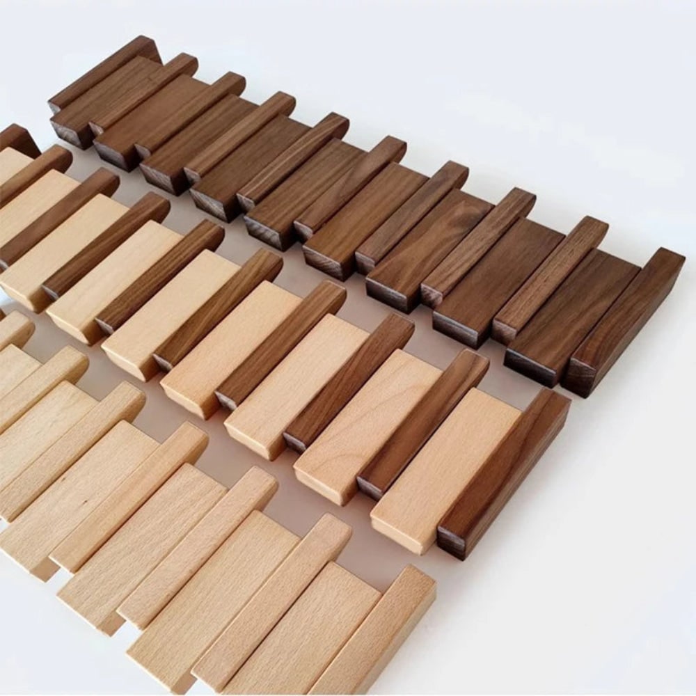 Wall Coat Rack with Foldable Hooks and Piano Key Design - Image 7