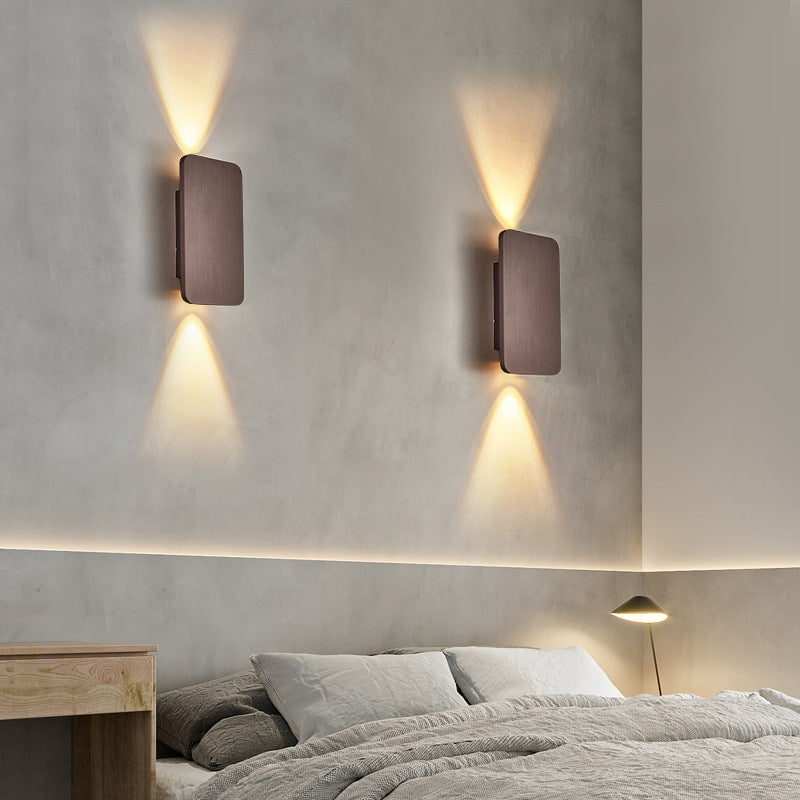 Wall Sconce Lighting with Bi-Directional LED and Brushed Metal Finish - Image 1