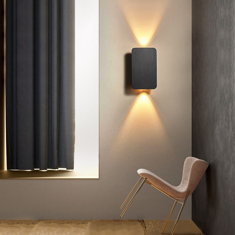 Wall Sconce Lighting with Bi-Directional LED and Brushed Metal Finish - Image 3