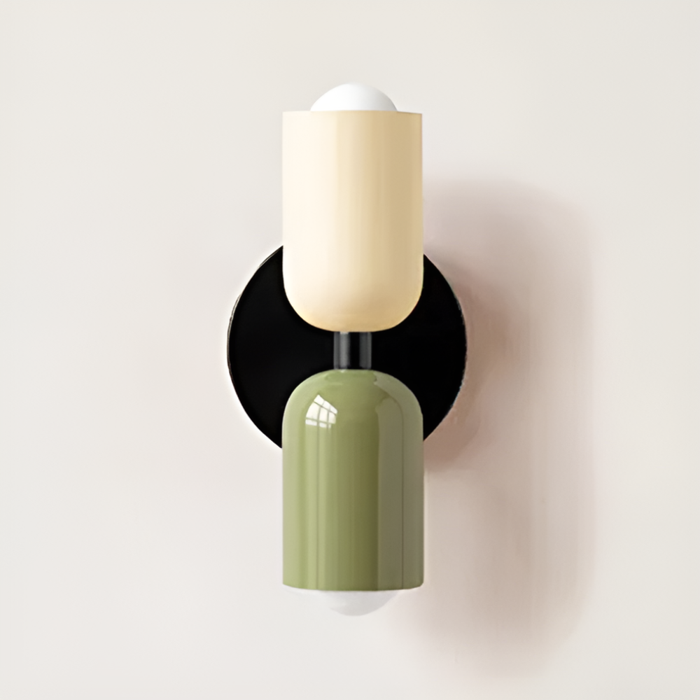 Wall Sconce Lighting with Dual Capsule Shades and Up-Down Illumination - Image 7