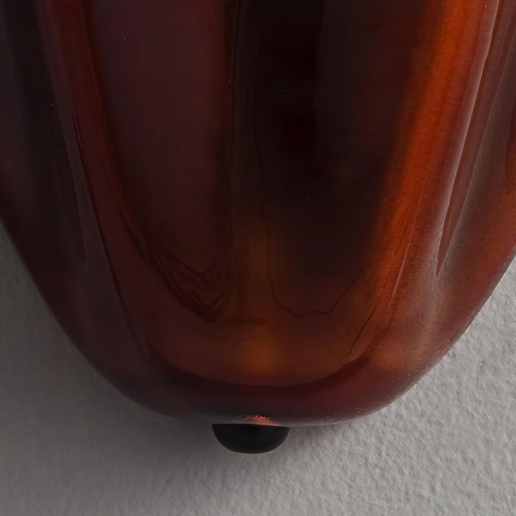 Wall Sconce with Wavy Handkerchief Glass Shade and Warm Ambient Lighting - Image 21