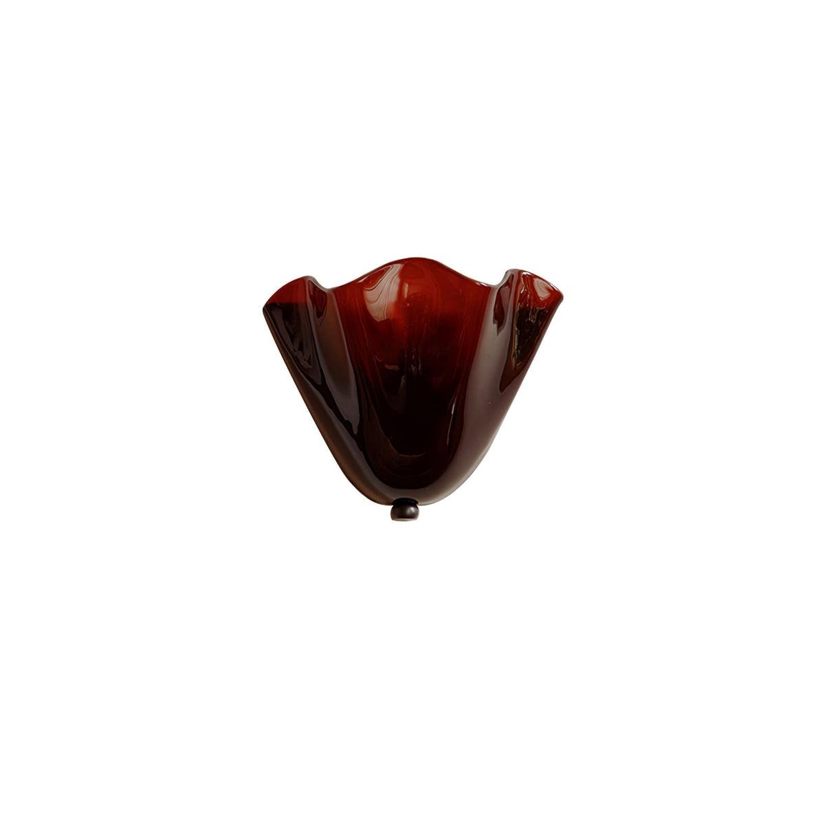 Wall Sconce with Wavy Handkerchief Glass Shade and Warm Ambient Lighting - Image 25