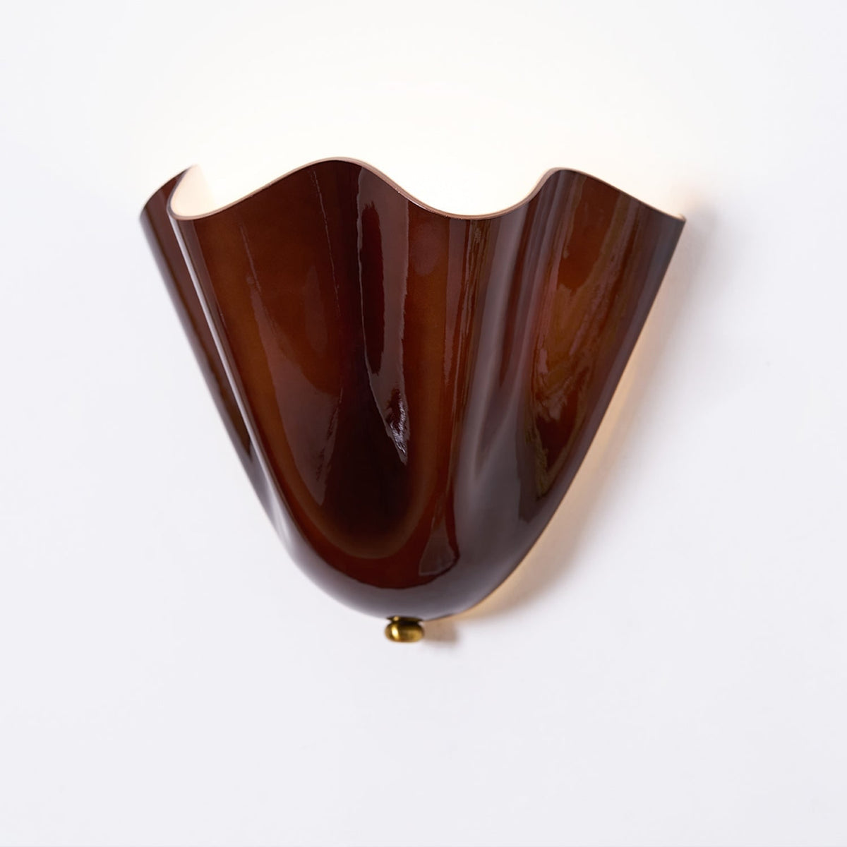 Wall Sconce with Wavy Handkerchief Glass Shade and Warm Ambient Lighting - Image 30
