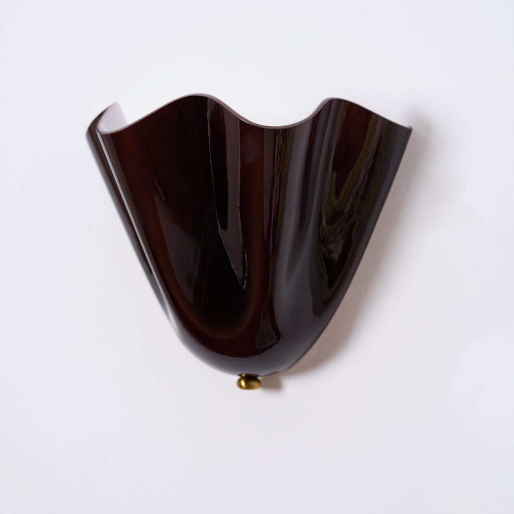 Wall Sconce with Wavy Handkerchief Glass Shade and Warm Ambient Lighting - Image 31