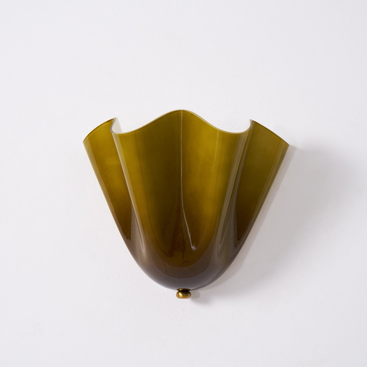 Wall Sconce with Wavy Handkerchief Glass Shade and Warm Ambient Lighting - Image 35
