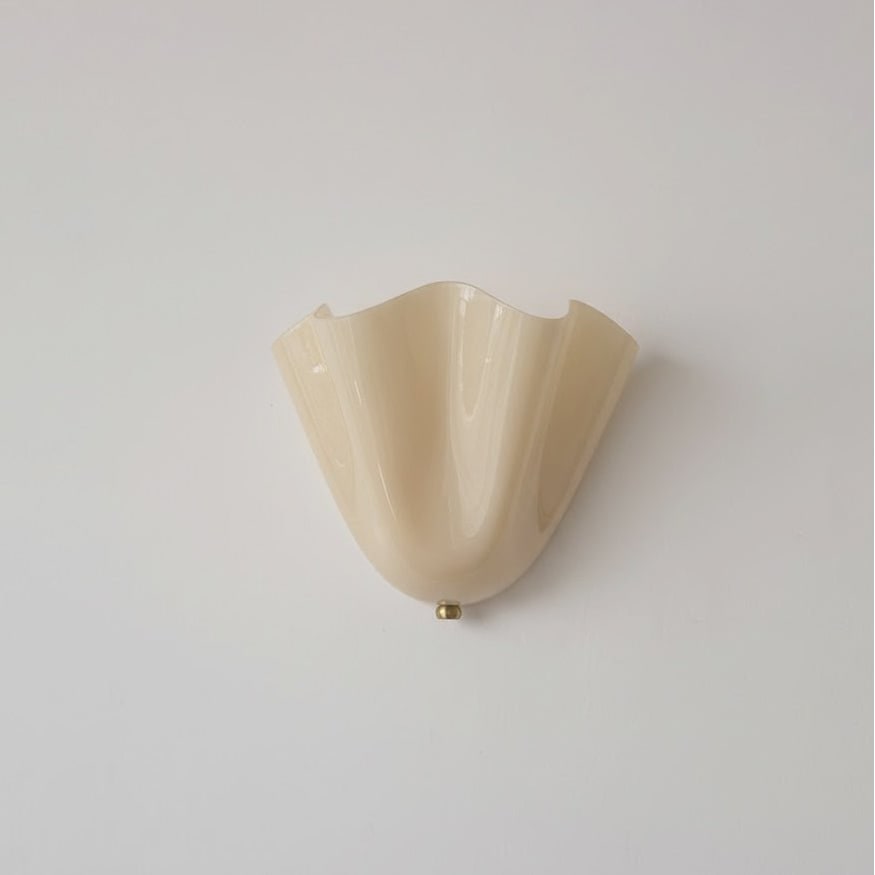 Wall Sconce with Wavy Handkerchief Glass Shade and Warm Ambient Lighting - Image 42