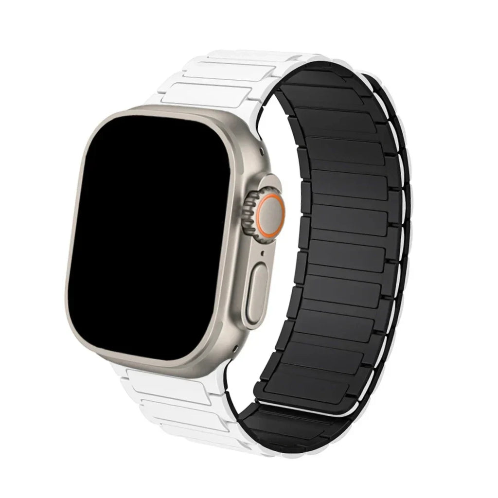 Watch Band with Magnetic Closure and Ribbed Silicone Design - Image 15