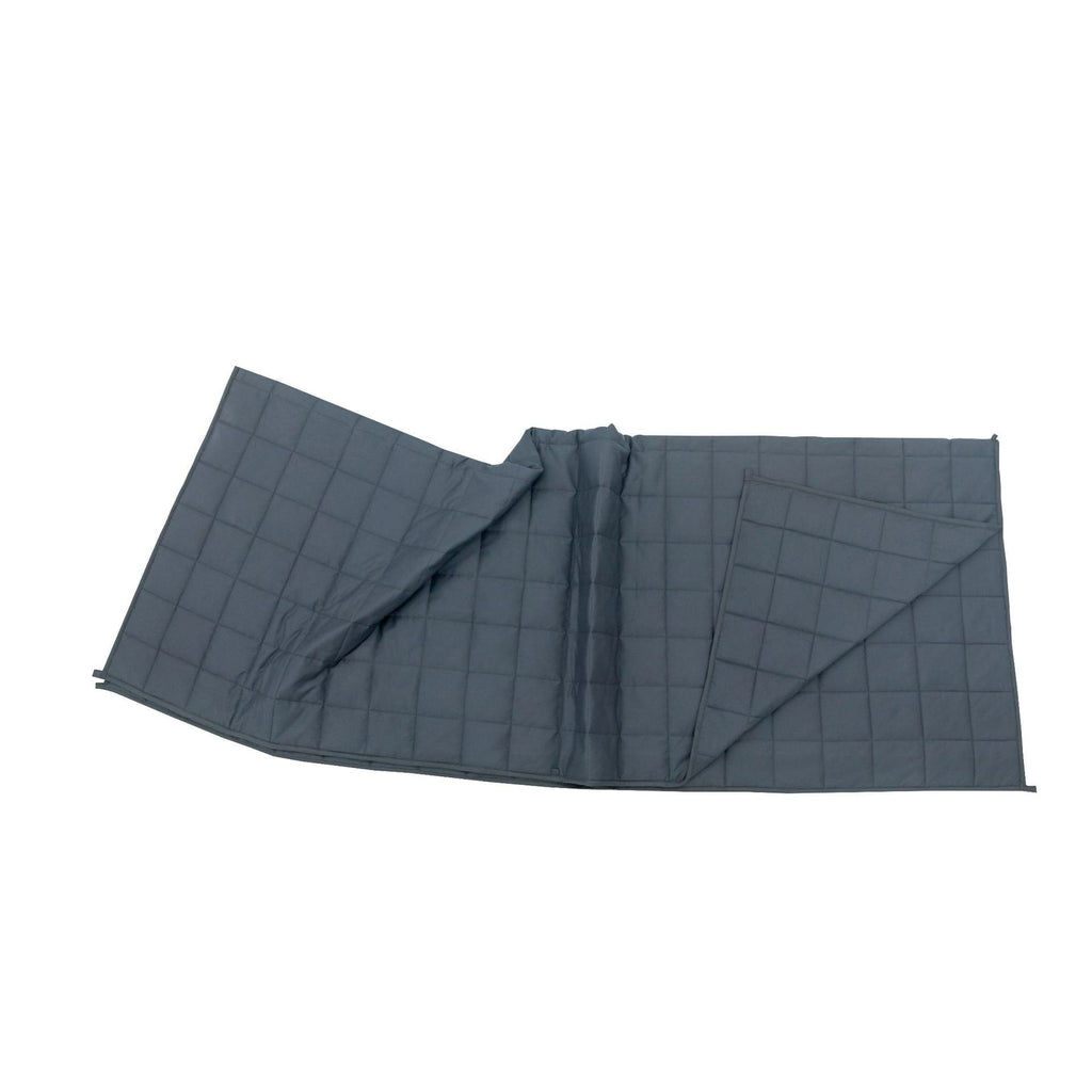 Weighted Blanket Throw with Quilted Cotton Corner Loops and Even Grid Stitching - Image 3