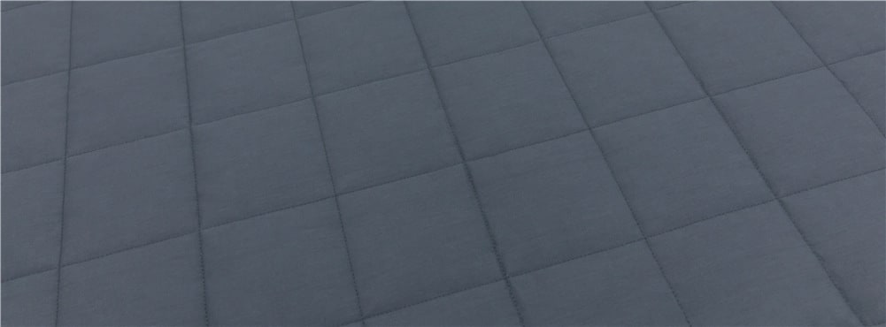 Weighted Blanket Throw with Quilted Cotton Corner Loops and Even Grid Stitching - Image 5