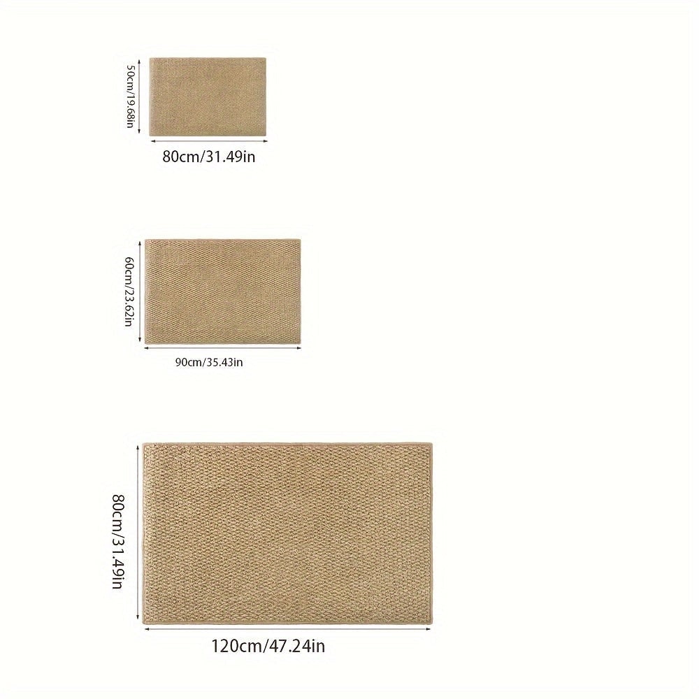 Welcome Door Mat with Non-Slip Base Absorbent Textured Indoor Entryway Rug - Image 12