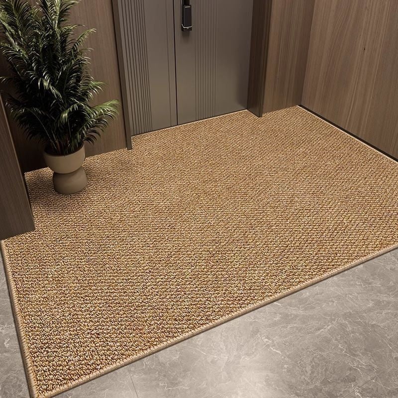 Welcome Door Mat with Non-Slip Base Absorbent Textured Indoor Entryway Rug - Image 13