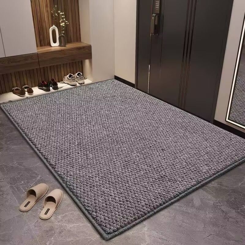 Welcome Door Mat with Non-Slip Base Absorbent Textured Indoor Entryway Rug - Image 14